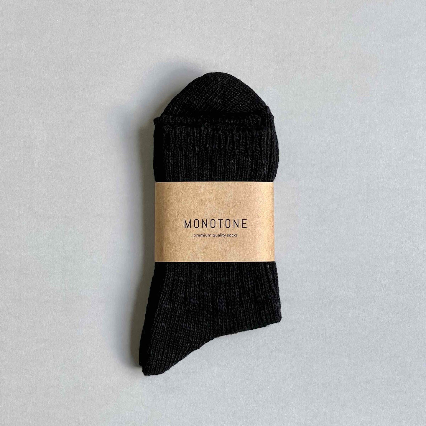 Cotton crew socks black