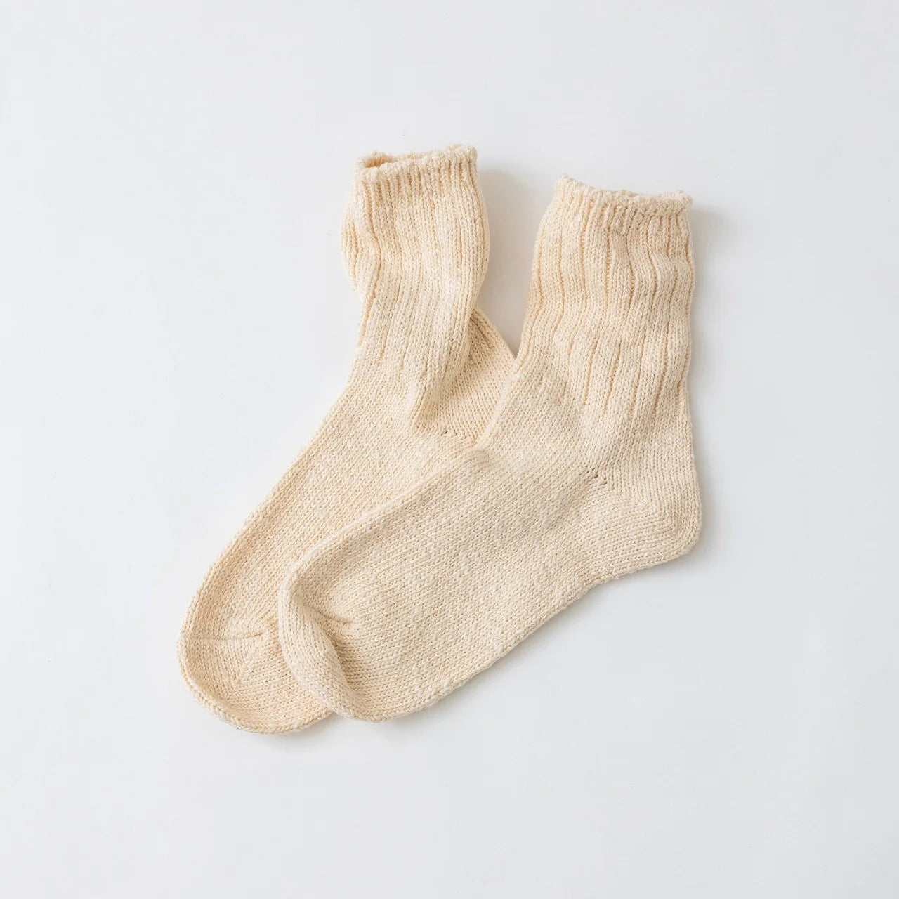 Cotton crew socks ivory white