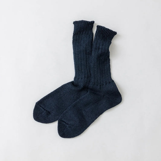 Hemp crew sock navy