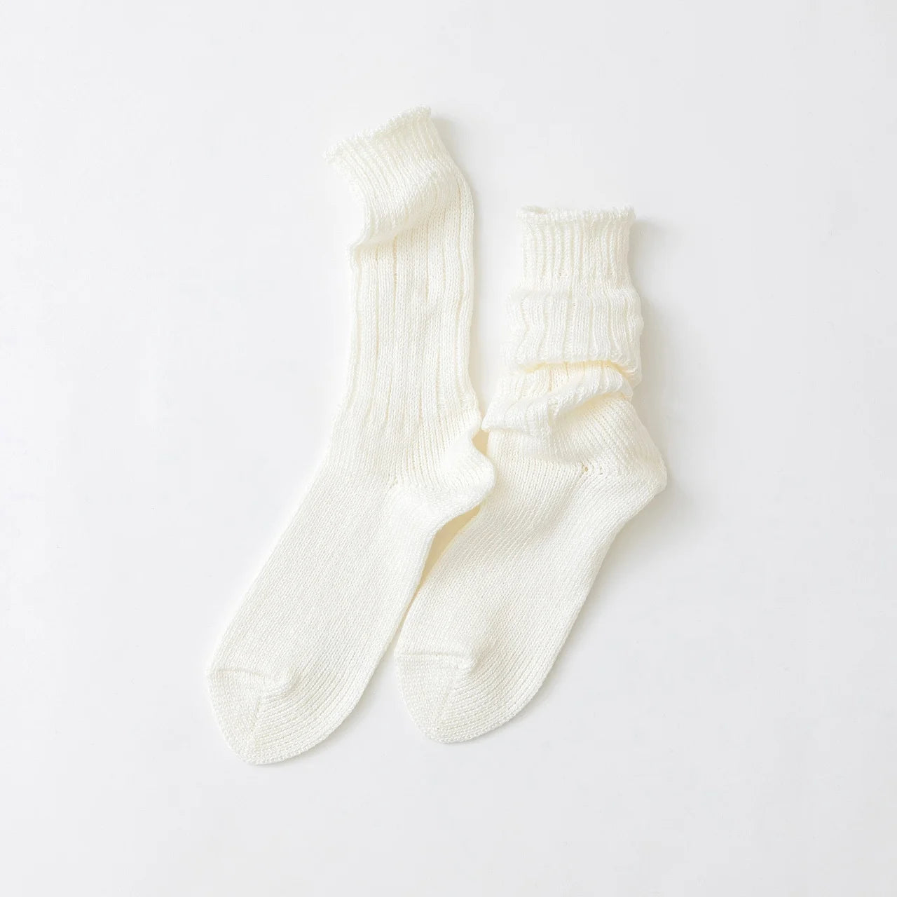 Hemp crew sock white