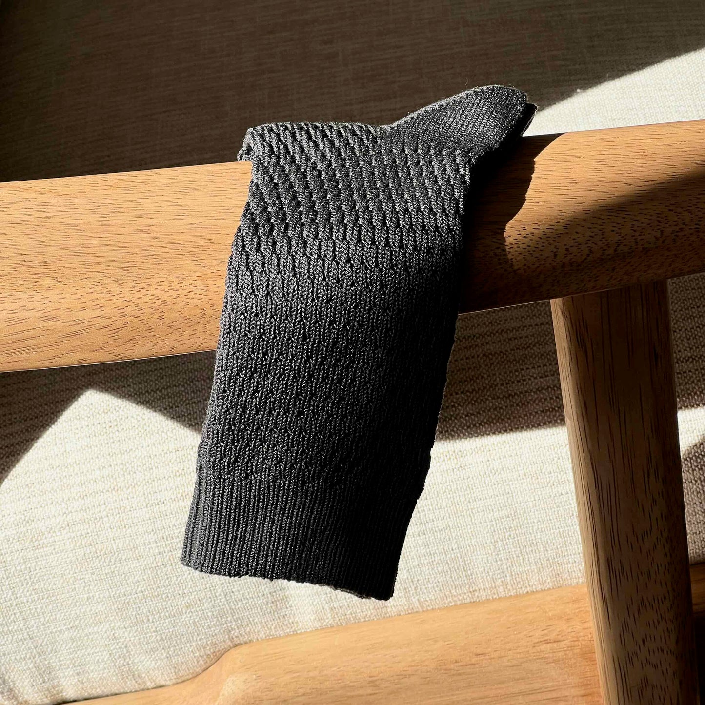 Dark grey silk socks