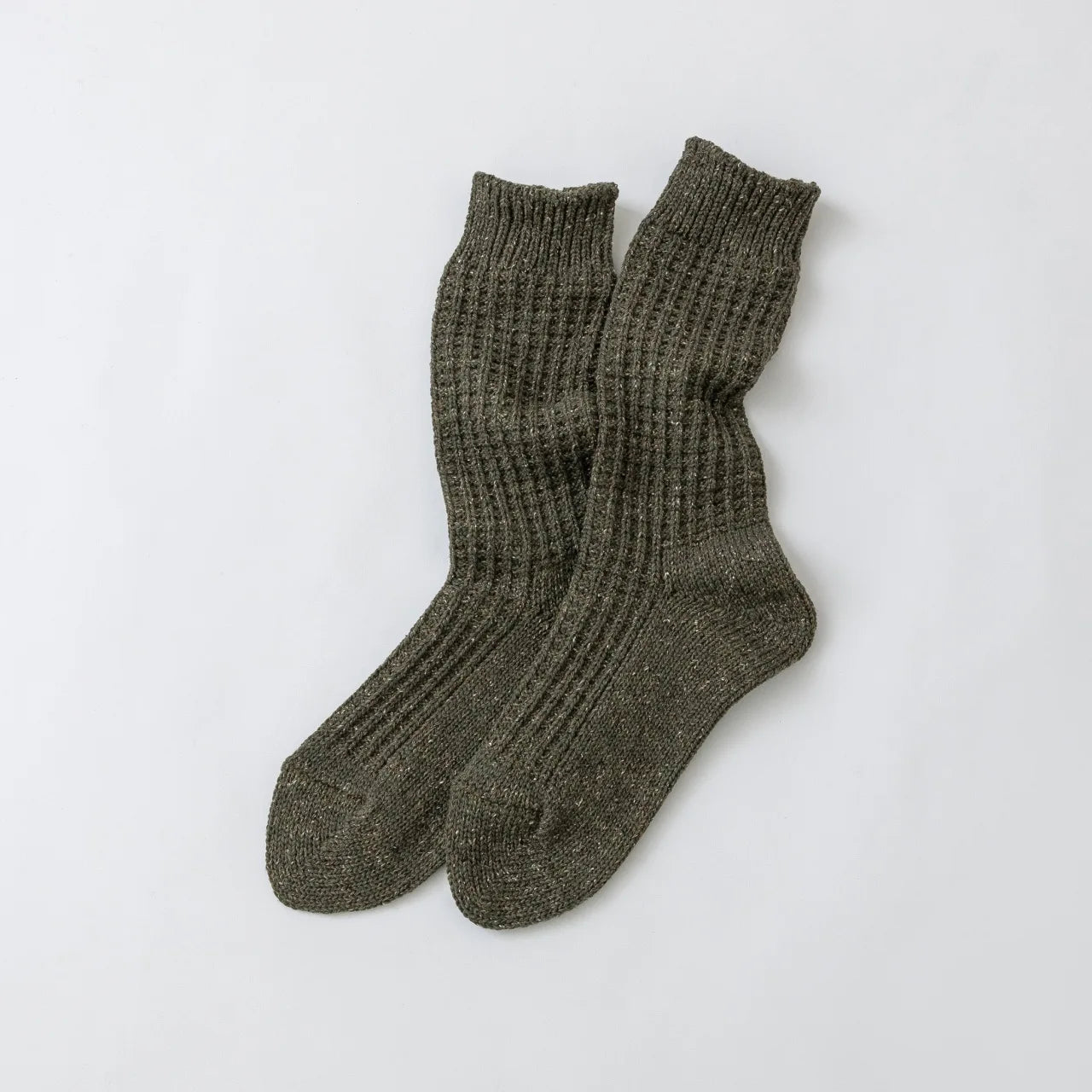 Wool boot socks khaki